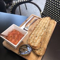 Toast with tomato at Cafune in O Grove