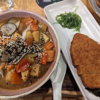 Katsu curry -bit watery but nice flavour at Henry and The Fox in Melbourne