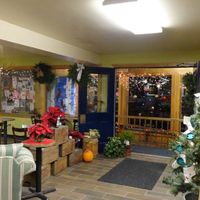 This is the seating area at The Store. at The Store Ampersand in Orono