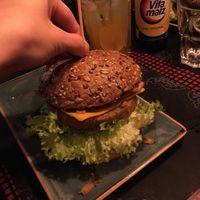 panflute burger (vegan) at Peter Pane in Muenster