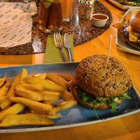 Portobello burger at 2Stein in Krems An Der Donau