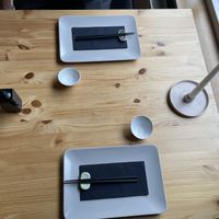 Cute table   at Plant Based Sushi in Amsterdam