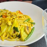 Udon noodles with curry sauce (with a tofu add on) 😋 at Hot Wok City in Bergen