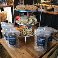Vegan choc chip cookies at Purebread in Whistler