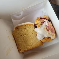Lemon Loaf and coconut blackberry scone (favs) at Purebread in Whistler
