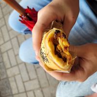 Curried potato pastry at Purebread in Whistler