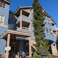 Outside at Purebread in Whistler