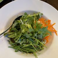 There are spicy udon noodles hiding underneath here!   at Soya in Bergen