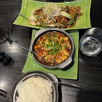 Vegetable Udon Noodle Wok, Mapo Tofuu  at Soya in Bergen