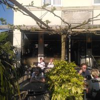Sunny terrace at Al Orzaal in Rhenen