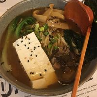 Vegan ramen with tofu  at Asian Ways - Paralelo in Barcelona