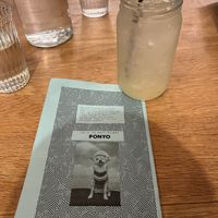 Imposter Syndrome cocktail and December’s Dog of the Month. How cute is that?!  at Fermenter in Portland