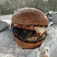 Bacon cheeseburger  at Fermenter in Portland