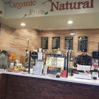 Counter Juice bar smoothie at Natural World Market & Cafe in Redondo Beach