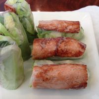 best 'pork' sping rolls!  packed with flavor and texture!  Addictived to these! at Hoa Sen Vegetarian Restaurant in Garden Grove