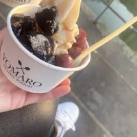 soy yogurt, oreos, cherrys & caramel sauce 🤤  at YOMARO - Oberkassel in Dusseldorf