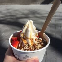 yummy frozen soy yoghurt :) at YOMARO - Oberkassel in Dusseldorf