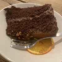 The vegan chocolate cake. at Pluk in Amsterdam
