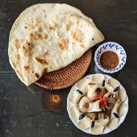 Vegan Mushroom Hummus & Flat Bread at Wardah in Jeju