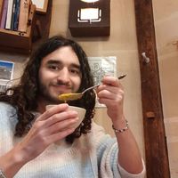 Me with the soup at Wardah in Jeju