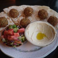Falafel and humous  at Wardah in Jeju