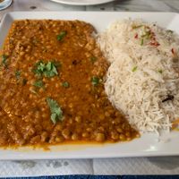 Dal with rice  at Le Penjab in Saint-malo