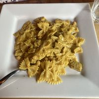 Carbonara lunch plate  at Al Vapore  in Venice