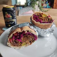 Seitan kebab at Seitan's Kebab in Manchester