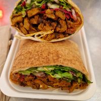Vegan kebab at Seitan's Kebab in Manchester