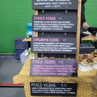 Menu at Seitan's Kebab in Manchester