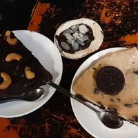 Oreo cake, ganache, raspberry tart. at Filthy Vegan in Ho Chi Minh City