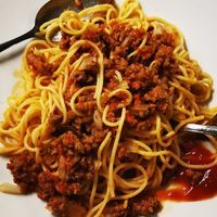 Spaghetti bolognaise at Filthy Vegan in Ho Chi Minh City