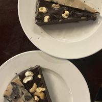 Half oreo cheesecake and half ganeche cake, both delicious!  at Filthy Vegan in Ho Chi Minh City