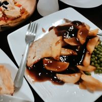 Cheese and onion pasty and vegan gravy mmm at Filthy Vegan in Ho Chi Minh City