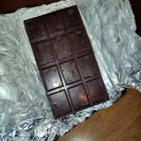 They sell a homemade raisin chocolate bar at Filthy Vegan in Ho Chi Minh City