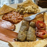Full English breakfast (140.000 VND)  at Filthy Vegan in Ho Chi Minh City