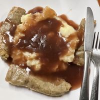 Sausages mash and gravy   at Filthy Vegan in Ho Chi Minh City