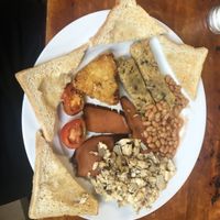 Full English Breakfast, exactly as it should be  at Filthy Vegan in Ho Chi Minh City