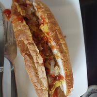 Spicy hot dog at Filthy Vegan in Ho Chi Minh City