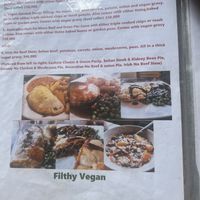 Pie pasty and stew options   at Filthy Vegan in Ho Chi Minh City