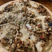 Half Mexican half mushroom pizza!  at Filthy Vegan in Ho Chi Minh City