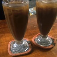 Iced coffees, with coconut and oatmilk at Filthy Vegan in Ho Chi Minh City