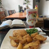 Fish and chips!  at Filthy Vegan in Ho Chi Minh City