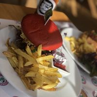 Burger at Green Flamingo in Innsbruck