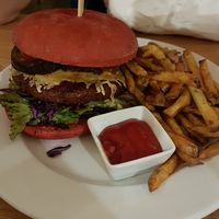 flamingo burger at Green Flamingo in Innsbruck