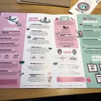 Killer menu   at Green Flamingo in Innsbruck