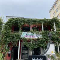 The outside of the restaurant  at Green Flamingo in Innsbruck