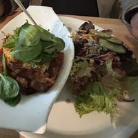 Lasagne and salad very good   at Green Flamingo in Innsbruck