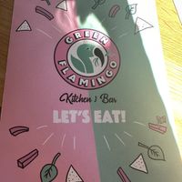 Menu  at Green Flamingo in Innsbruck