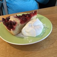 Raspberry cake  at Green Flamingo in Innsbruck